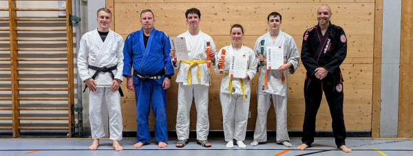 Erfolgreiche Prüfungen im Jiu-Jitsu und Ju-Jutsu